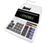 Sharp Calculatrice imprimante EL-2607LG 12 chiffres, impression noir/rouge, gris clair