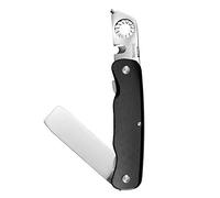 SHARPAL 179N Aiguisoir à pointe de flèche 5 en 1 avec t décapant à plumes, pierre à aiguiser diamantée avec double grain, poignée en aluminium anodisé avec clip de poche