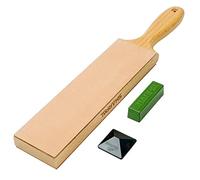 Sharpal Strop en Cuir Double Face avec Pâte Verte et Guide d'Angle 8,5" x 2