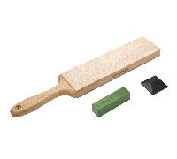 Sharpal Strop en Cuir Double Face avec Pâte Verte et Guide d'Angle 8,5" x 2
