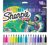 Sharpie 2232932 Marqueur permanent Sharpie FINE COSMOS, blister de 18 pièces