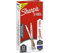 SHARPIE 95139 Stylo gel à pression, 0,7 mm, Inch.Bleu tige, multicolore, métal, 1 unité