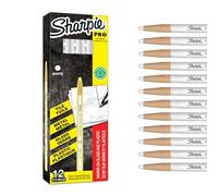 Sharpie Marqueur China Marker – Polyvalent, pointe fine – Blanc – Lot de 12