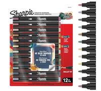 Sharpie Creative Marker - Lot de 12 stylos de peinture acrylique | Marqueurs de peinture à base d'eau | Encre sans bavure écrit sur la plupart des surfaces | Pointe ogive | Fournitures d'artisanat et