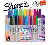 Sharpie Electrop Pop Lot De 3 Marqueurs Fins À Encre Indélébile Couleurs Assorties Lot De 24