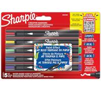 Sharpie Marqueur créatif Bullet – Acrylique, pointe ogive, couleurs assorties – Blister de 5