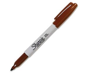 Sharpie Fine Point Permanent Marker Open Stock-Brown