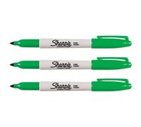 Sharpie Lot De 3 Marqueurs Permanent Fine Pointe Ronde Vert