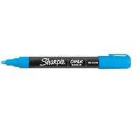 Sharpie Marqueur à craie effaçable à l'eau pour tableau blanc, pointe moyenne épaisse, encre bleue, 1 pièce (bleu)