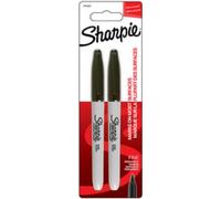 Sharpie marqueurs indélébiles pointe fine encre noire permanente – Lot de 2