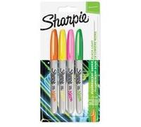 Sharpie Marqueur permanent FINE Neon, blister de 4 G