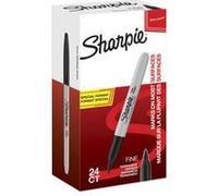 Sharpie marqueurs permanents Fine - pointe fine - noir - pack 20+4 offerts