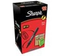 Sharpie Marqueur permanent M15, pointe ogive, noir, lot de 12