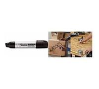 Sharpie Marqueur permanent Magnum Pro – pointe biseautée – noir – boîte de 12