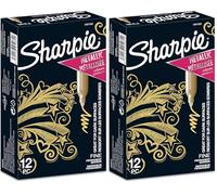 Sharpie Marqueur permanent métallique à pointe fine argent - 1 Unité (Lot de 2)