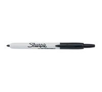 Marqueur permanent rétractable Sharpie pointe conique fine noir