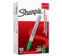 Sharpie marqueurs permanents | pointe fine | vert | lot de 12