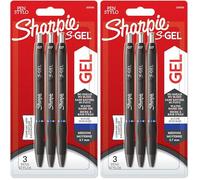 Sharpie S-Gel | Stylos gel métallisés | Pointe moyenne (0,7 mm) | Gris acier et or rose | Encre noire | 2 stylos et 2 recharges pour stylo gel (Lot de 2)