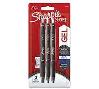 Sharpie S-Gel Stylos Gel Pointe Moyenne (0,7 Mm) Encre Bleue 3 Unités