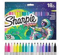 Sharpie 2232932 Marqueur permanent Sharpie FINE COSMOS, blister de 18 pièces