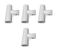 Sharplace 4 pièces Joint en T pour Pieds et poutres Piscine - Connecteur pour Structure Piscine - Stabilité améliorée - Accessoires - Pièces, Blanc