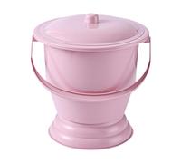 Sharplace Chambre Pot toilette ménage Pot seau crachoir urinoir avec couvercle pour femme mâle enfants adultes chambre intérieure, Rouge