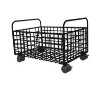 Sharplace Chariot Roulant en Maille Métallique, Chariot de Cuisine pour Salle de Bain, Desserte à Roulettes, Organiseur de Dossiers avec Roulettes pour Maison, Bureau, Noir, 25cmx48cmx30cm