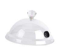 Sharplace Cloche à Fumer, Couvercle de Dôme pour Fumeur, Couvercle pour Fumoir Acrylique, Transparent Couvercle de Cloche pour Cuisine, Restaurant, Bar Ou Barbecue, Diamètre 16 Cm