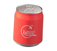 Sharplace COLA peut façonner la poubelle créative rond à petite presse poubelle peut appuyer sur le type de poubelle pour toilettes de salle de bain salle de, Rouge avec Roue