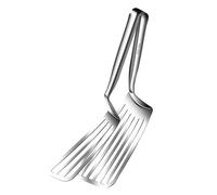 Sharplace Flip Spatulas Tong Home Kitchen Cuisine Outil de Cuisine Poignée Ergonomique Gadget de Spatules Flip Spatules pour Pancake Egg, Longueur 35.5 Cm