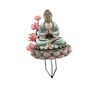 Sharplace Panneau de jardin en acrylique avec bouddha pour extérieur, piquet de jardin, artisanat, décoration artistique créative, panneau de pelouse pour