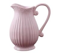 Sharplace Pichet en céramique, Vase décoratif, Centre de Table champêtre, poterie, Porte-Fleurs, Pot pour Plantes hydroponiques, idéal pour Les fêtes et Noël, Rose Clair