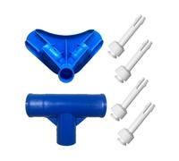 Sharplace Pièces pour Structure Piscine carrée : raccord en T Robuste et résistant à la Rouille, quincaillerie pour tuyaux extérieurs, remplace Le connecteur