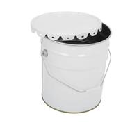 Sharplace Pot de peinture métallique vide avec couvercle, seau utilitaire polyvalent pour peintures, solvants, bricolage et travaux de rénovation, 10l