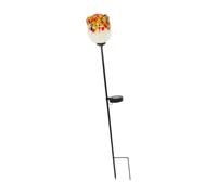 Sharplace Rose Solaire en Verre, Lampe à piquer pour Jardin ou allée, Robuste et Polyvalente, pour Une Ambiance Nocturne chaleureuse. Pièce en Fer imperméable, Style D