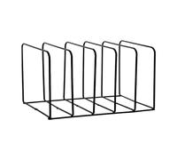 Sharplace Trieur de fichiers à 5 fentes, porte-revues, support décoratif multifonction, fournitures de bureau, organisateur pour dossiers de maison, décoration, noir