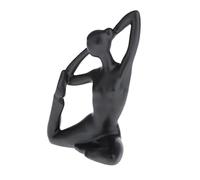 sharprepublic Sculpture, Fille de Figurines en Céramique, Yoga Pose Noir Modèle Femme Statue Statuette Figurines Ornements - 6