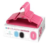 Sharpty Lot de 20 cintres en Plastique pour Enfants, cintres pour vêtements de bébés, Tout-Petits et Enfants - Utilisation Standard Quotidienne - Idéal pour Les placards de garçons et Filles