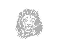 Sharrqing Grands Autocollants de Voiture en Vinyle Motif Lion, for Capot de Moteur, fenêtres, décoration Amovible(Gray,S 12cm X 13cm)
