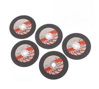 Sharrqing Lot de 5 Mini disques de Coupe circulaires en résine, 75 x 1,2 x 10 Trous, 75 mm, for meuleuse d'angle, Acier, Pierre(Type 1)