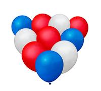 Shatchi 11153-BALLOONS-RBW-MIXED-25-PK Lot de 25 ballons en latex Rouge/blanc/bleu/Union Jack Briton Street GB Anniversaire Fête Mariage Anniversaire