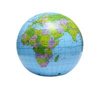 SHATCHI Ballon Gonflable Globe terrestre Carte géographie Aide Enseignant Jouet Cadeau 40cm, Bleu