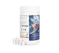 SHATCHI Blue Sparkle Comprimés de Chlore Multifonctions 1 kg, Distributeur 4 en 1, désinfectant, stabilisant, algicide et clarifiant pour Tous Les spas, spas, piscines 50 x 20 g
