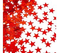 SHATCHI Confettis de table d'étoiles rouges de 14 g pour anniversaire, mariage, Noël, fête festive (Shatchi)