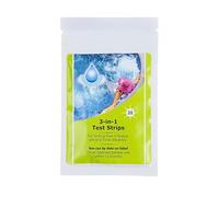 SHATCHI Dip Bandelettes de Test 3 en 1 par Blue Sparkle pour Piscine Hors Sol Spa et Jacuzzi Traitement pour mesurer Le pH, l'alcalin et Le Chlore, Blanc, 25