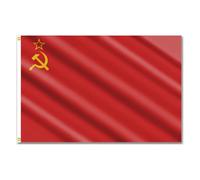 SHATCHI Drapeau Union soviétique 1,5 x 0,9 m en polyester pour intérieur ou extérieur avec œillets
