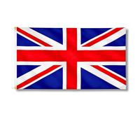 SHATCHI Grand drapeau Union Jack 1,5 x 0,9 m Drapeau national de Grande-Bretagne Nouveau Roi Charles III Couronnement Célébration Jardin Britannique Street Party Pub Décorations extérieures