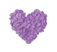 SHATCHI Lot de 100 pétales de Rose en Soie Violet Clair