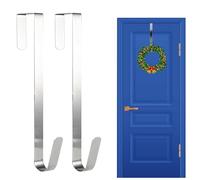 SHATCHI Lot de 2 crochets de porte de Noël en métal de 30 cm pour porte d'entrée de Noël, maison, bureau, mur, mariage, décorations à suspendre