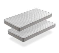 SHAULA LOT X2 Matelas Mousse 80X200 Apolo, Epaisseur 14 CM,Ergonomique et Respirant